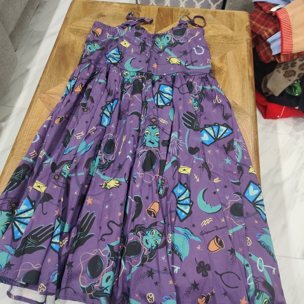 Pinup Couture PUG Disney Haunted Mansion Fortune Teller Midi Dress Size 4XL new - Picture 4 of 4